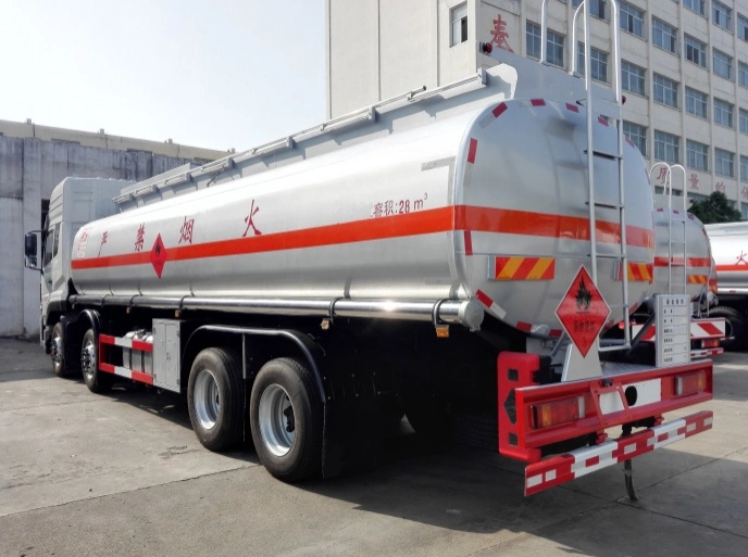 Dongfeng 30cbm Oil Delivery Tanker Truck 8*4 Gasoline Petroleum Diesel Tanker Fuel Tank Truck