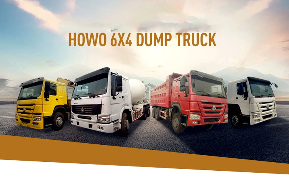 Sinotruk Heavy HOWO 371 375HP 8X4 6X4 Dumper Trucks Used Truck